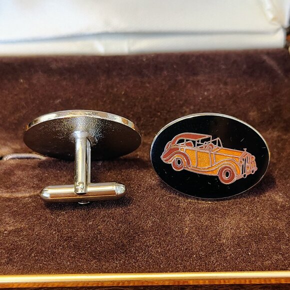 Vintage Avon Rolls Royce Signed Cufflinks MIB Cuff Links NIB - Picture 4 of 6